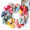 Wholesale Polyester Mesh Gradient Color Tiedye Round Handmade Hair Tie Headwear For Women And Kids