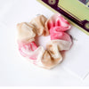 Wholesale Polyester Mesh Gradient Color Tiedye Round Handmade Hair Tie Headwear For Women And Kids