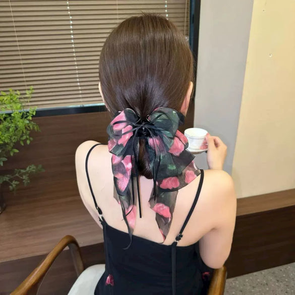 Wholesale Ponytail Clip Fabric Handmade Lovely Minimalist Style Hairpin