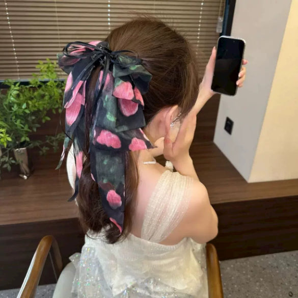 Wholesale Ponytail Clip Fabric Handmade Lovely Minimalist Style Hairpin
