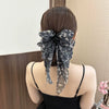 Wholesale Ponytail Clip Fabric Handmade Lovely Minimalist Style Hairpin