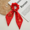 Wholesale Ponytail Hair Ring Headdress Handmade Fabric With Festive Elements