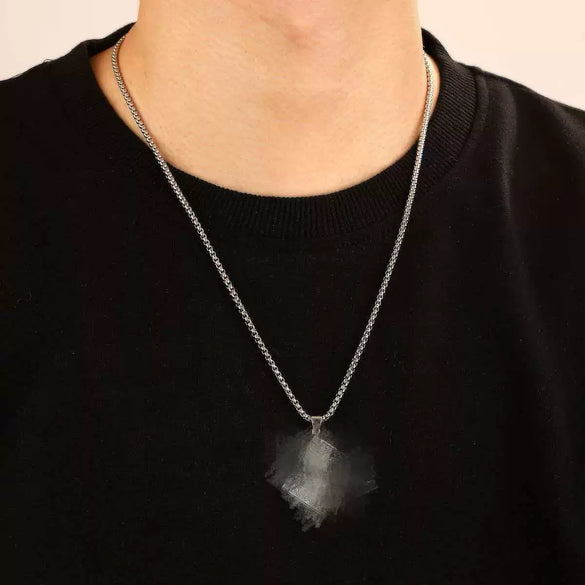Wholesale Pop Style Geometric Electroplated Book Shape Alloy Pendant Necklace For Men Women And Teenagers