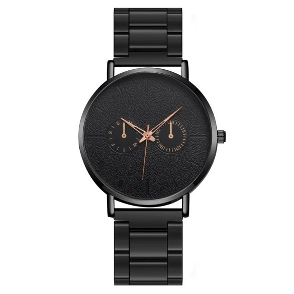 Wholesale Popular Fashion Men's Quartz Watch With Metal Band And Round Dial