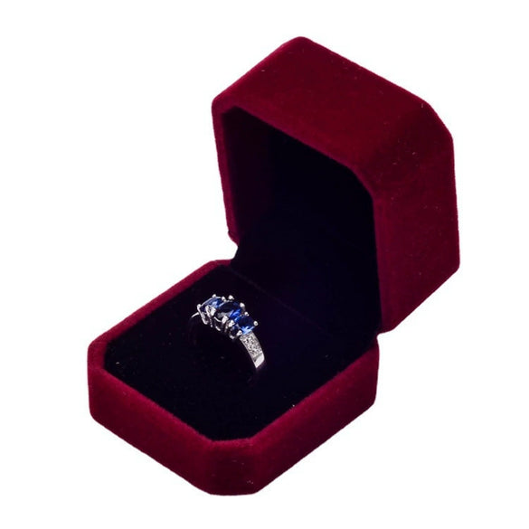 Wholesale Portable Flannel Bow Jewelry Box For Ring Necklace Earrings Storage