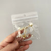 Wholesale Portable Small Jewelry Earrings Storage Transparent Pvc Self Sealing Ins Spot Sealed Bag