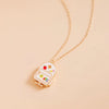 Wholesale Preppy Casual Style Unisex Opening And Closing Copper Pendant Necklace With 18K Electroplated Finish