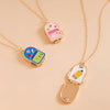 Wholesale Preppy Casual Style Unisex Opening And Closing Copper Pendant Necklace With 18K Electroplated Finish