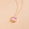 Wholesale Preppy Casual Style Unisex Opening And Closing Copper Pendant Necklace With 18K Electroplated Finish