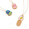 Wholesale Preppy Casual Style Unisex Opening And Closing Copper Pendant Necklace With 18K Electroplated Finish