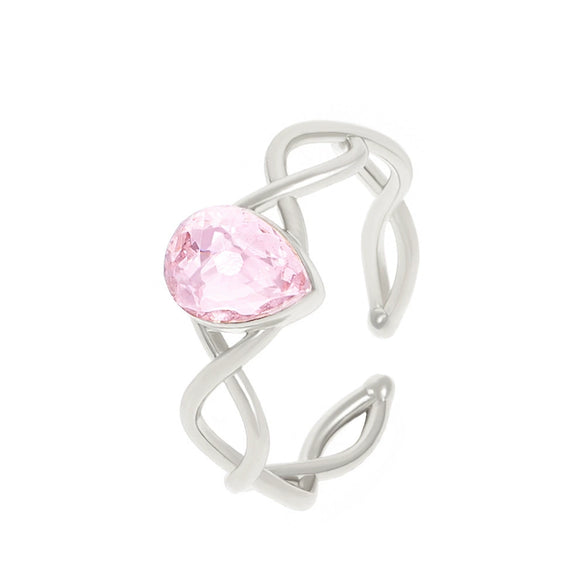 Wholesale Princess Ring Copper Gold Plated Heart Bow Design For Women