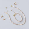 Wholesale Princess Style Copper And Freshwater Pearl Butterfly Jewelry Set With Rice And Droplet Shaped Pearls