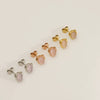 Wholesale Princess Style Geometric Electroplated Stainless Steel Earrings For Women