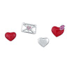 Wholesale Princess Style Heart Shape Silver Earrings