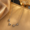 Wholesale Princess Style Love Heart Shape Stainless Steel Necklace With Electroplating
