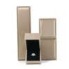 Wholesale Pu Leather Jewelry Packaging Box For Ring Pendant Necklace Bracelet With Brushed Convex Edge