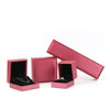Wholesale Pu Leather Jewelry Packaging Box For Ring Pendant Necklace Bracelet With Brushed Convex Edge