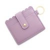 Wholesale Pu Leather Keychains Card Bags With Multiple Card Slots Solid Color Urban Simplicity