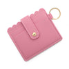 Wholesale Pu Leather Keychains Card Bags With Multiple Card Slots Solid Color Urban Simplicity