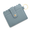 Wholesale Pu Leather Keychains Card Bags With Multiple Card Slots Solid Color Urban Simplicity