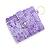 Wholesale Pu Leather Keychains Card Bags With Multiple Card Slots Solid Color Urban Simplicity