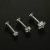 Wholesale Puncture Jewelry Stainless Steel Fivepointed Star Clawshaped Electroplated Unisex