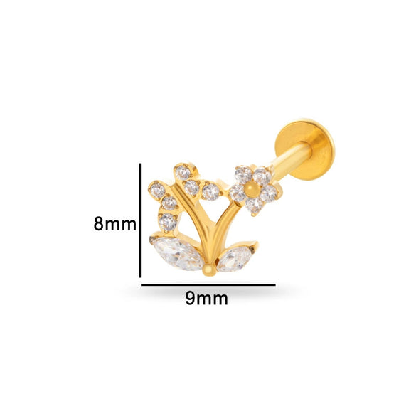 Wholesale Puncture Jewelry Titanium Alloy Heart Shape Electroplated For Women