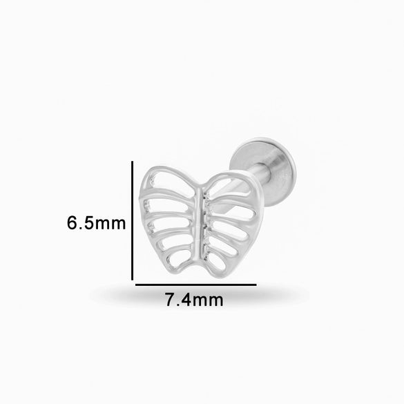 Wholesale Puncture Jewelry Titanium Alloy Heart Shape Electroplated For Women