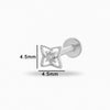 Wholesale Puncture Jewelry Titanium Alloy Heart Shape Electroplated For Women