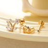 Wholesale Puncture Jewelry Titanium Alloy Heart Shape Electroplated For Women