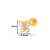 Wholesale Puncture Jewelry Titanium Alloy Heart Shape Electroplated For Women