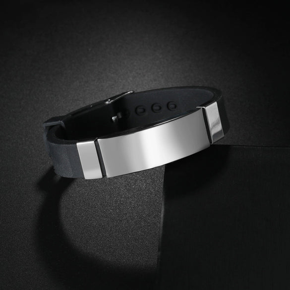 Wholesale Punk Fashion Geometric Silicone Adjustable Bracelet