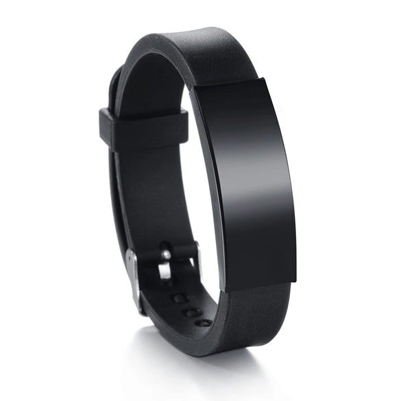 Wholesale Punk Fashion Geometric Silicone Adjustable Bracelet