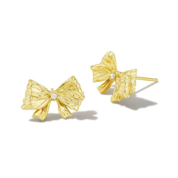 Wholesale Punk Geometric Crystal Pendant Necklace Bow Earrings Bracelet With Electroplating