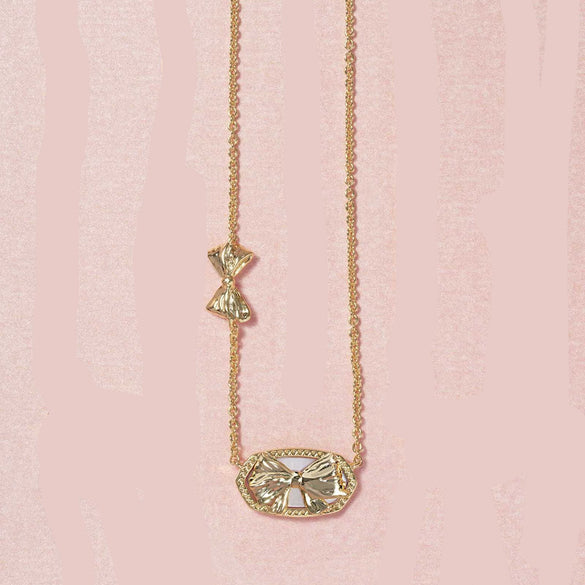 Wholesale Punk Geometric Crystal Pendant Necklace Bow Earrings Bracelet With Electroplating