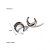 Wholesale Punk Geometric Curved Stainless Steel Earrings For Women With 14K Gold Plated Vacuum Real Gold Electroplating In Pvd Furnace High Sense Style