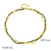 Wholesale Punk Hiphop Style Contrasting Doublelayer Snake Bone Chain Titanium Steel Heavy Industry Necklace With Electroplating