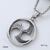 Wholesale Punk Jewelry Retro Round Stainless Steel Geometric Polished