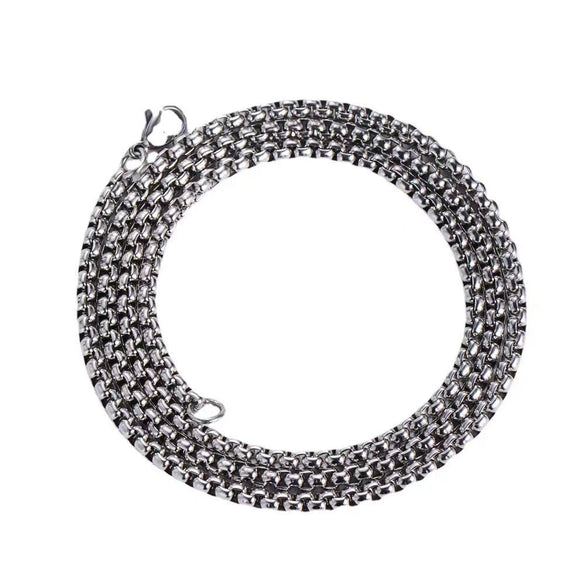 Wholesale Punk Jewelry Retro Round Stainless Steel Geometric Polished