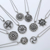 Wholesale Punk Jewelry Retro Round Stainless Steel Geometric Polished
