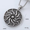 Wholesale Punk Jewelry Retro Round Stainless Steel Geometric Polished