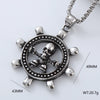 Wholesale Punk Jewelry Retro Round Stainless Steel Geometric Polished