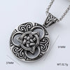 Wholesale Punk Jewelry Retro Round Stainless Steel Geometric Polished