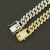 Wholesale Punk Style Alloy Cuban Chain Necklace With Geometric Diamond Accessories Pendant