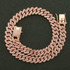 Wholesale Punk Style Alloy Cuban Chain Necklace With Geometric Diamond Accessories Pendant