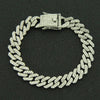 Wholesale Punk Style Alloy Cuban Chain Necklace With Geometric Diamond Accessories Pendant