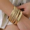 Wholesale Punk Style Exaggerated Hollow Geometric Iron Electroplated Unisex Bracelet