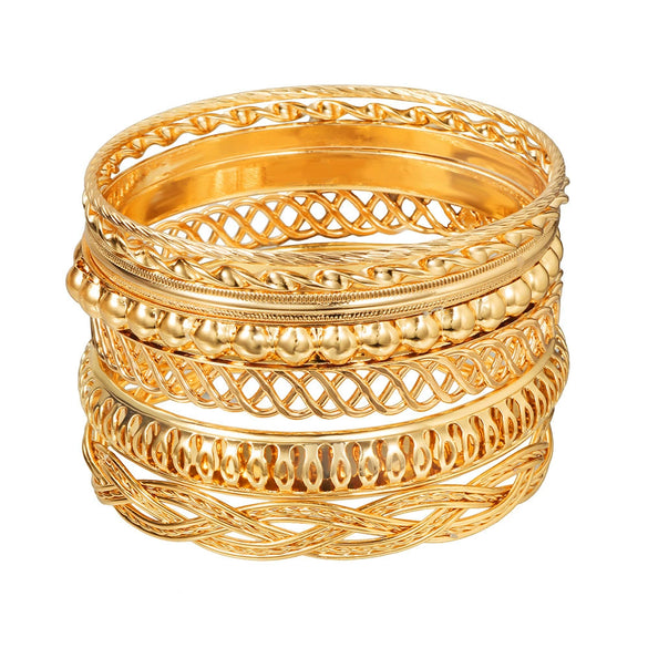 Wholesale Punk Style Exaggerated Hollow Geometric Iron Electroplated Unisex Bracelet