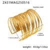 Wholesale Punk Style Multi Layer Hollow Open Arm Ring Bracelet 316L Stainless Steel Electroplated