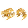 Wholesale Punk Style Multi Layer Hollow Open Arm Ring Bracelet 316L Stainless Steel Electroplated